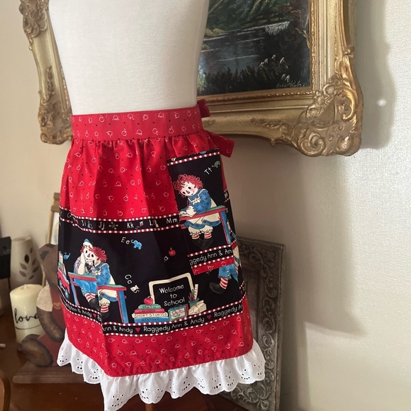 Rare Vintage Daisy Kingdom Raggedy Ann & Andy Handmade Lace Ruffle Skirt - Picture 9 of 9